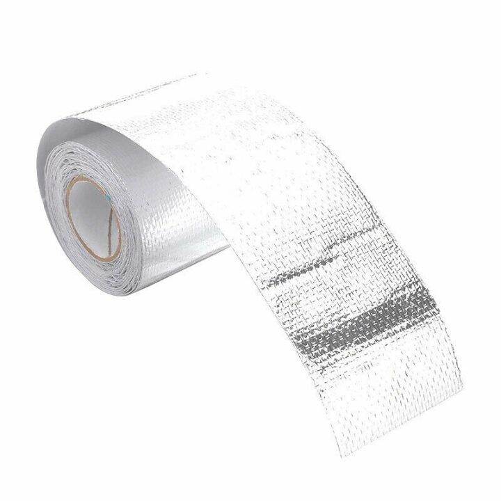 5M*5cm Exhaust Pipe Insulation Tape Aluminum Foil High Quality Silver