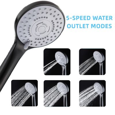 Bathroom Shower Adjustable Jetting Shower Head Water Saving Handheld Adjustable 5 Modes SPA Shower Bath Head Bathroom Accessorie Showerheads