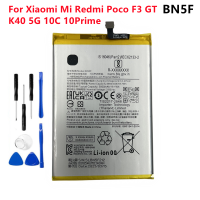 สำหรับ Xiaomi Mi R Edmi Poco F3 GT K40 5กรัม10C 10นายกรัฐมนตรีที่มีคุณภาพสูง5000มิลลิแอมป์ชั่วโมง BN5F Batterybatteria เปลี่ยน Batteria