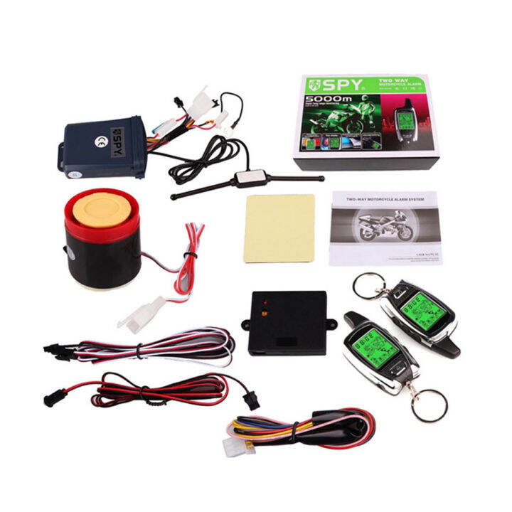 Motorcycle AntiTheft Alarm System 2Way LCD Alarm Wireless Remote