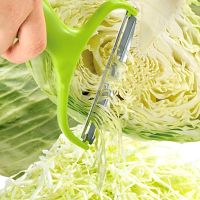 Cabbage Slicer Veggie Peeler Wide Mouth Stainless Steel Cabbage Shredder Cutting Tools Gadget for Salad Fruit Peel Remoral Graters  Peelers Slicers