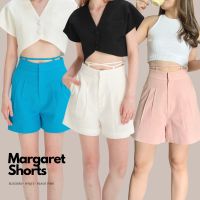 Wclothes Margaret Shorts กางเกงขาสั้น เอวสูง ทรงใส่สบาย พรางสะโพกดีมาก มาพร้อมสายผูกเอว พันได้ 2 แบบ ผ้าลินินมีซับในทั้งตัว