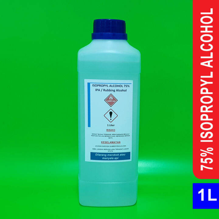 75 Isopropyl Alcohol Ipa Rubbing Alcohol 1 Liter Lazada 3763