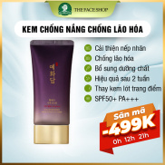 Kem chống nắng chống lão hóa The Face Shop dưỡng trắng da Yehwadam