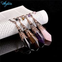 【YF】❅  Pendulums for Dowsing Divination Metal Hexagonal Pendant Pendulum W/ Chain Healing Scrying