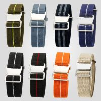 ✢☽ 20mm Elastic Nylon Canvas Watchband For Samsung Galaxy 3 41 45mm Strap For Amazfit Belt For Huawei GT2 22mm Bracelet For Garmin