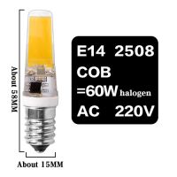 【⊕Good quality⊕】 dongdangx59 โคมไฟ G4 G9 E14หรี่แสงหลอดไฟไฟ Ac Dc 12V 220V 3W 6W 9W โคมไฟฮาโลเจนเปลี่ยน Cob Smd สปอตไลท์โคมไฟระย้าบอมบิลลาส