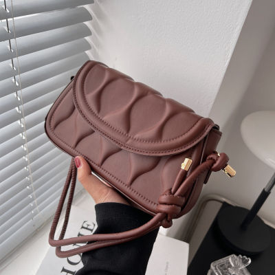 Spring Retro Bags Womens Bag 2022New Crossbody Bag Stylish Textured Shoulder Bag Trendy Casual Small Square Bag