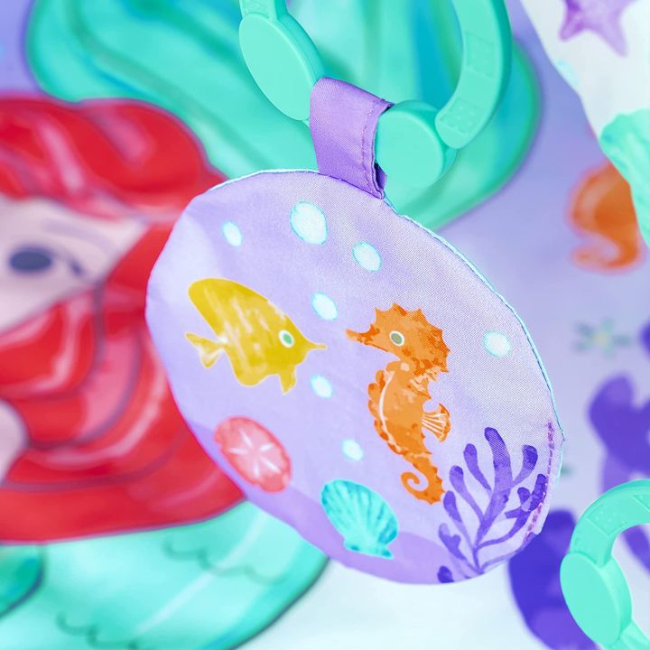 bright-starts-the-little-mermaid-twinkle-trove-light-up-musical-baby-activity-gym-with-tummy-time-pillow-ราคา-4-390-บาท