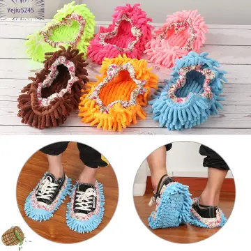 1 Pair Dust Cleaner Grazing Slippers House Bathroom Floor Cleaning