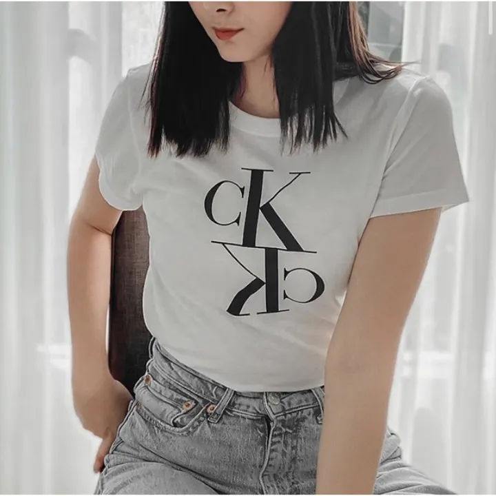 Calvin Klein Jeans Logo T-shirt with Black and White | Lazada PH
