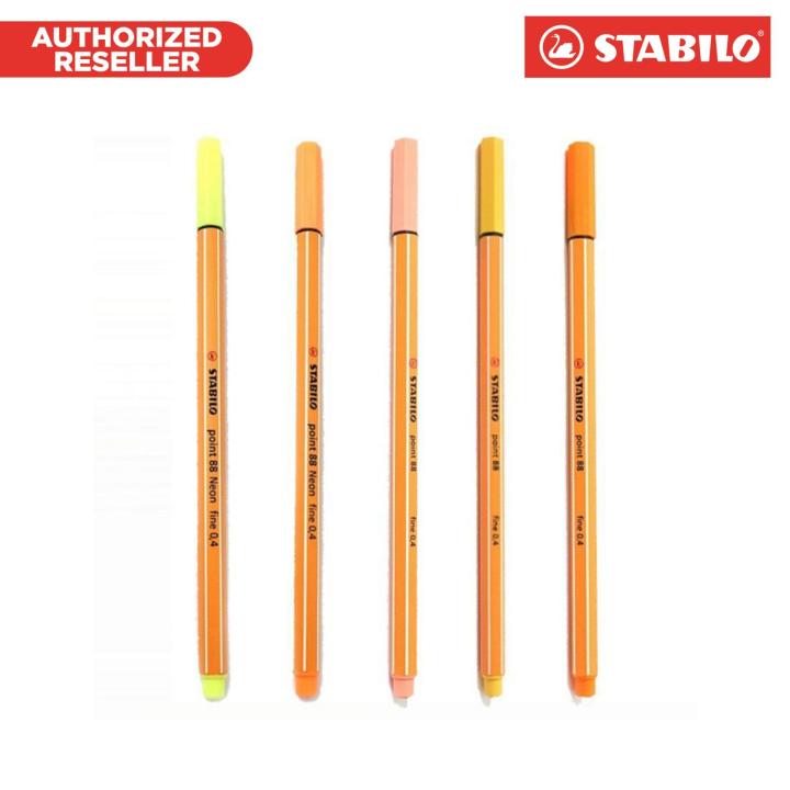 STABILO POINT 88 FINELINER PEN 47 COLORS 0.4mm (SET of 5)