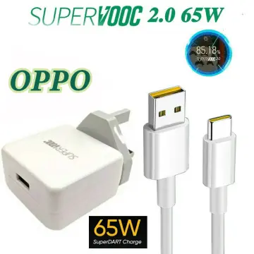 Cargador Oppo 33w + Cable Tipo C Reno 6 Lite, 7 Lite Reno 7