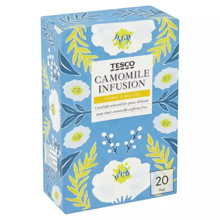 Tesco Camomile Infusion Tea 20's from UK (WITH FREE FACEMASK) Lazada PH