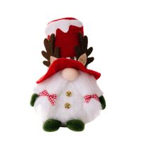 UINN Reindeer Christmas Gnomes Plush Bell Handmade Santa Scandinavian Figurine Elf Doll Gnome Ornaments Home Decorations Gifts