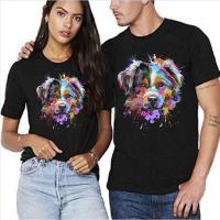 Vivid Splash Art Australian Shepherd T-Shirt Puppy Dog Fans Tee Shirt Aussie Lover Gifts T Shirt For Couples His &amp; Her Clothing