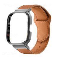 For Redmi Watch 3 Active Leather Strap Metal Case Protector For Mi Watch Lite Watch Band Redmi Watch 2 Lite Bracelet Shell Frame Shoes Accessories