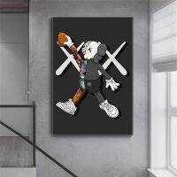 hyfvbujh❂◈  Pop Painting Kaw Playing Basketball Posters and Prints Wall Picture Room