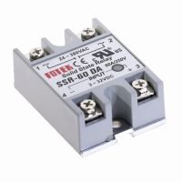 【♘COD Free Cas♘】 XUEHI ตัวควบคุมความต้านทานโซลิดสเตทรีเลย์60a Ssr-60da 3-32V Dc ถึง24-380V Ac Ssr 60da โซลิดสเตต