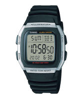 Casio รุ่น W-96H-1AV ของแท้ ประกันศูนย์ 1 ปี นาฬิกาสำหรับผู้ชายและผุ้หญิง สายเรซิ่น 12/24HR