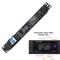 Smart Power Strip Digital Time electricity meter 2-5Ways Socket Cord Length 2Meter US Plug Aluminum alloy shell For Power distribution unit