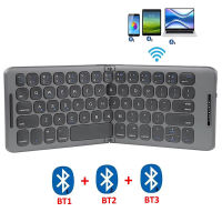 Foldable 5.1 Bluetooth Keyboard USB Type C for Windows Android IOS for iPad Computer Tablet PC Phone Keyboard 3-Device Sync