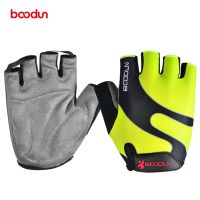 【LZ】▤ஐ  Boodun-luvas de ciclismo unissex sem dedos luva de bicicleta para o verão mtb esportes de montanha luvas para bicicleta