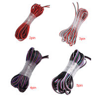 【⊕Good quality⊕】 fka5 5M/10M/20M/50M/100M ม้วน2PIN/3PIN/4PIN/5pin 22awg นำสายสายต่อปลั๊กสำหรับ Ws2812b Sk6812แถบไฟ Led Apa102