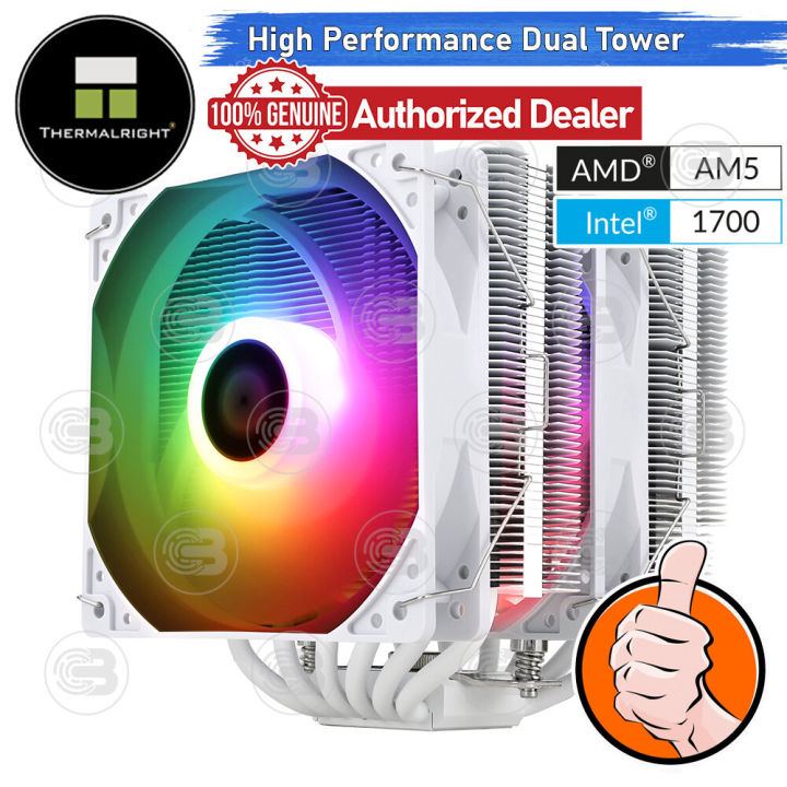 coolblasterthai-thermalright-peerless-assassin-120-se-white-argb-cpu-heat-sink-lga1700-ready-ประกัน-3-ปี