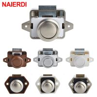 NAIERDI 10PCS Camper Car Push Lock Diameter RV Caravan Boat Motor Home Cabinet Drawer Latch Button Locks Furniture Hardware Door Hardware Locks