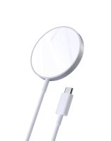 แท่นชาร์จแม่เหล็กไร้สาย 15 W ชาร์จเร็ว สําหรับ ios samsung Phone earphone เครื่องชาร์จชาร์จเร็ว