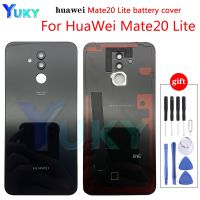 New For Huawei Mate 20 Lite Battery Cover Back Glass Panel Rear Door Housing Case Mate 20Lite Battery Cover 20 Lite Replace