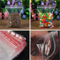 100 pcspack Reclosable Jewelry Zip Bag Plastic Self Adhesive Bag PE Pouch Poly Clear Bags