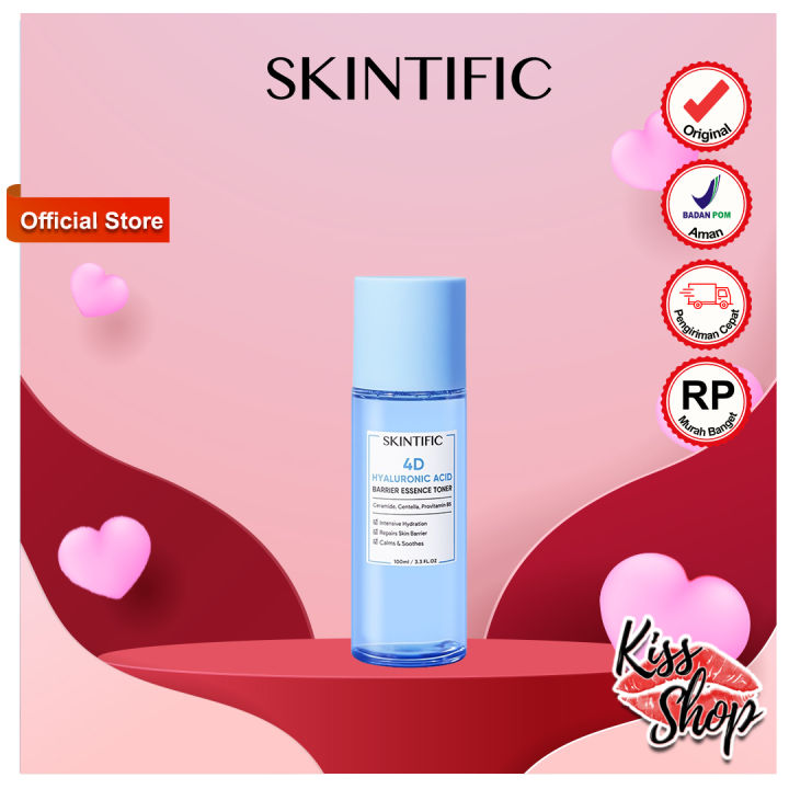 Skintific 4d Hyaluronic Acid Ha Barrier Essence Toner 100ml Bpom Lazada Indonesia 6404