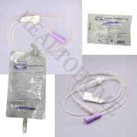 Enteral Feeding Bag ถุงใส่อาหารเหลว 500 มล. และสายให้อาหารแบบมี และไม่มีกระเปาะ (1 ชิ้น)