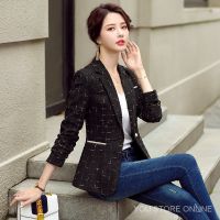 High-Quality Western Outer Korean Style Suit Outerwear Short Board Womens Version Women Small Fragrance All-Match Long -