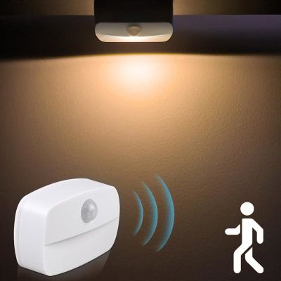【CC】 1pcs Night Sensor Lights Corridor Closet Stair Room Lamps Bedroom Cabinet Saving Lamp