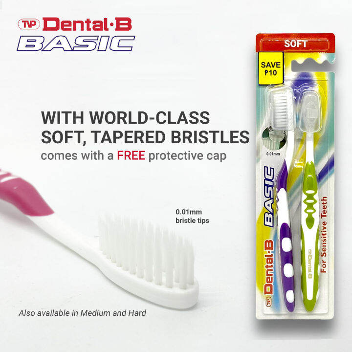 TVP Dental B BASIC Twin Toothbrush | Lazada PH