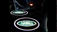 1คู่ Land Rover LED ประตูไฟรถยนต์แสงเลเซอร์เงาโลโก้ สำหรับ โปรเจคเตอร์ เช็ต2ชิ้น / ติดตั้งง่าย / จัดส่งด่วน / Courtesy door shadow TUNING lights Discovery / Freelander / Evoque / Rang