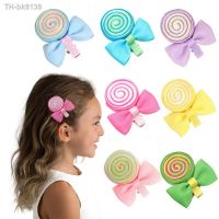 ✴ 2023 New Lollipop Hair Clips Sweets Candy Hairpins with Bow For Baby Girls Barrettes Children Headaddress Kids Hair Accessories