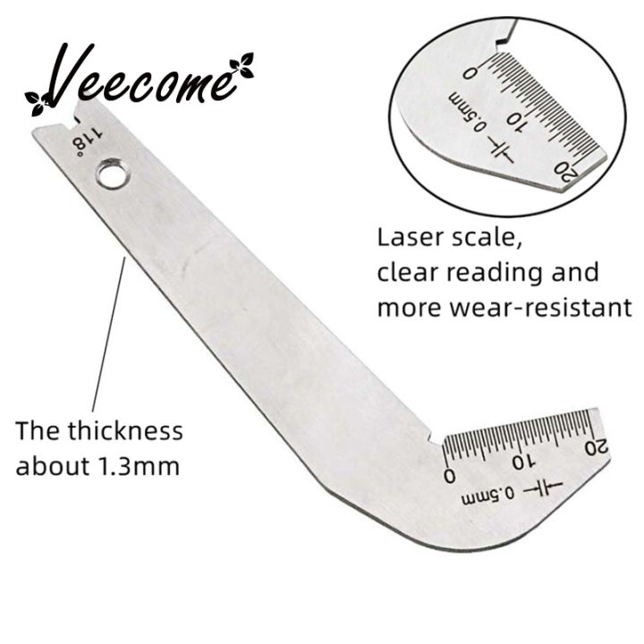 Veecome 118 Degree Drill Bit Angle Gauge Stainless Steel Drill Bit ...