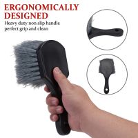 Car Wheel Detail Cleaner Brush Kit Car Care Brush Tire Rim Bristles Washing Brush Multipurpose Use