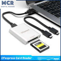 Cfexpress Type B Usb3.1เครื่องอ่านการ์ด Gen2 10Gbps 1DX 3เครื่องอ่านการ์ดอะแดปเตอร์เมมโมรี่การ์ดพร้อมหลอดไฟตัวบ่งชี้แอลอีดี