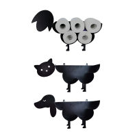 Toilet Paper Roll Holder Bathroom Kitchen Accessories Tissue Storage Stand Rack Iron Metal Cat Sheep Roll Storage Paper Holders