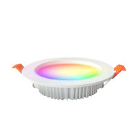 Zigbee 3.0สมาร์ท LED ดาวน์ไลท์27มิลลิเมตรอัลตร้าบาง6วัตต์12วัตต์ RGB C W 2700พัน-6500พันเข้ากันได้ Smartthings Echo Alexa Home *