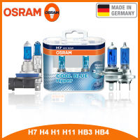 OSRAM 2PCS รถ H7 H4 H1 H11 HB3 9005 ‑ 9006ไฟหน้าฮาโลเจน Hilo Beam 5300K 12V 55W Cool Blue Hyper หลอดไฟสีขาว