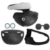 สำหรับ PSVR2 P Laystation VR2ชุดหูฟังหมวกกันน็อคเต็มซิลิโคนใบหน้าปก VR เชลล์เคสแว่นตาฝาปิดเลนส์3 In 1อุปกรณ์เสริม