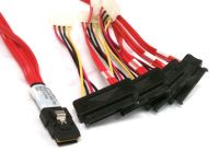 Lsi/3Ware Molex Mini Sas Sff-8087 Sff-8482และพลังงาน X4สายเคเบิล Sas