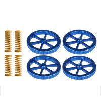 4PCS อัพเกรดอลูมิเนียม Hand Twist Leveling Nut และ4PCS Hot Bed Die Springs สำหรับ Ender 33 Pro 3 V2, Ender 3 Neoender 3