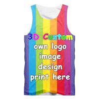 IFPD EU/US Size Customized Tank Top Men 39;s DIY Your Own Design 3D Vest Singlets Fitness Sleeveless Tee Shirts Plus Size Drop Ship